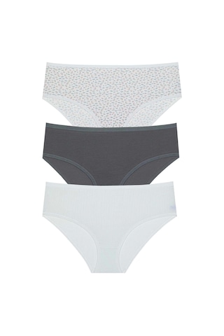 Berrak 11447 Kadın 3 Lü Bato Bikini Asorti Çok Renkli