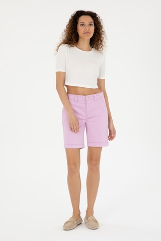 U.s. Polo Assn. Kadın Pembe Şort / Bermuda 50281722-vr041 Pembe