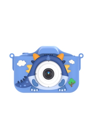 Vkemall X12s Çocuk Kamerası Kişiselleştirilmiş Karikatür Ejderha Fotoğraf Video Mini Oyu