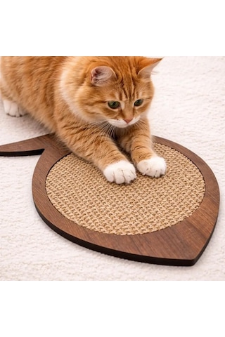 Kedi Tırmalama Tahtası Balık Desenli-tırmalama Rampası-tırmalama Matı
