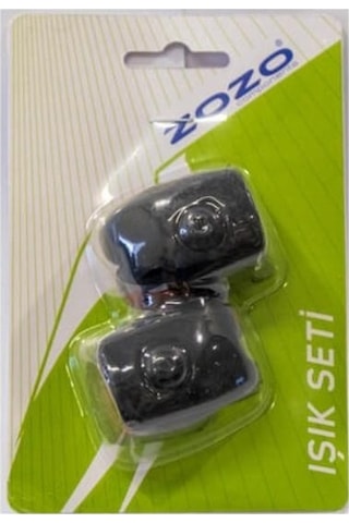 Zozo - Jy-3204 -bisiklet Silikon Led Arka Işık - Pilli Bisiklet Arka Stop Siyah