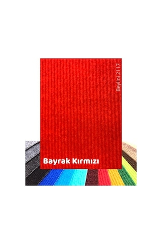 Beylini Halıfleks Duvardan Duvara Halı Kırmızı 3mm 200x200