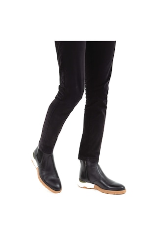 Tamer Tanca Erkek Hakiki Deri Siyah Antik Chelsea Bot 183 10035 Erk Bot Sk21-22 Sıyah Antık Siyah