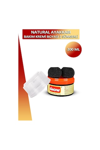 Show Ayakkabı Bakım Kremi Boyası 2 Süngerli 200 Ml 001