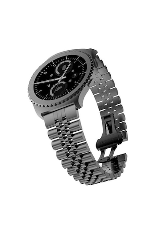 Galaxy Watch 46mm Uyumlu Krd-36 22mm Metal Zore Kordon-gümüş-gold