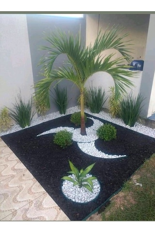 T-May Beyaz Dolomit Taşı - Bahçe Süsü, Ve Akvaryum Dekorasyonu Için Dere Çakılı 15 Kg 1-2 Cm