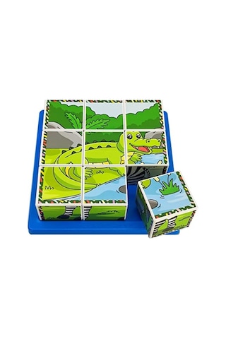 Eğitici Safari Hayvanları 3d Puzzle Seti
