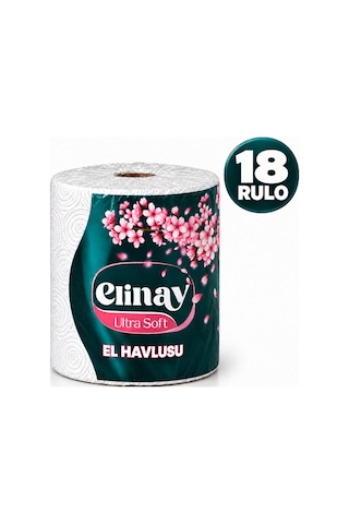 Elinay Ultra Soft Xl Dev Rulo Mutfak Kağıt Havlusu 18 Rulo 3 Paket 6 Rulo