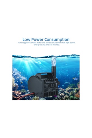 Vkemall 12v Taşınabilir Mini Su Pompası - 500l/s Kapasiteli, 1.5m Yükseklik, Akvaryum Ve Bahçe Çeşmeleri İçin