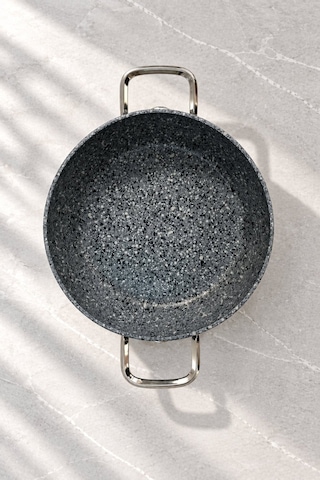 Zest Peakstone Basık Tencere 26 Cm Gri