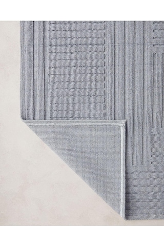 English Home Sonnie Pamuklu Bukle Kilim Gri Genel