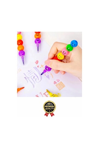 Özel Seri İlkokul Okul Öğrenci Renkli Hafif Eğlenceli Emoji Yüzlü Yumurtlayan Mini Kalem 4'lü Set