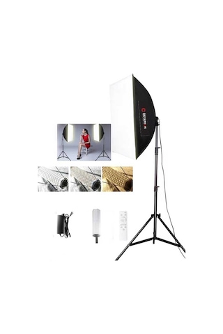 Deyatech Softbox 60 x 90 CM 120W 3000-5500K Led Video Ve Fotoğraf Çekim Işığı