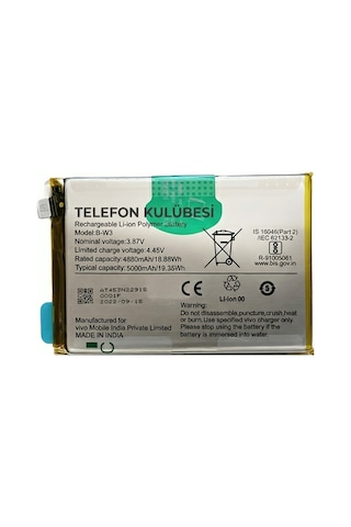 Vivo Y22 Uyumlu Batarya Pil B-w3