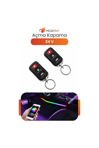24v Uzaktan Kumandalı Açma Kapama Modülü Araç Kumanda Sistemi Universal Set T-264