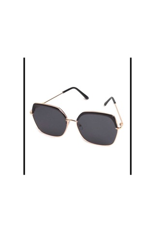 Sunwear Lüx Metal Çerçeve Kadın Güneş Gözlüğü Siyah - 226353611 Altın