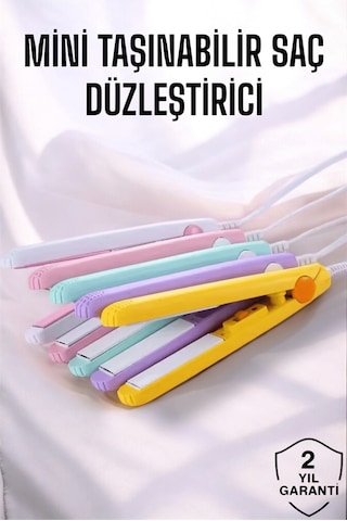 180 C - 120 - Isı Ve Uzun Süre Kalıcı Düzlük Sağlayan Mini - Glblseme - Saç Düzleştirici