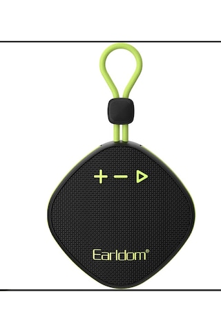 Earldom A34 Bt 5.3 Mini Kablosuz Hoparlör - Siyah-yeşil 1