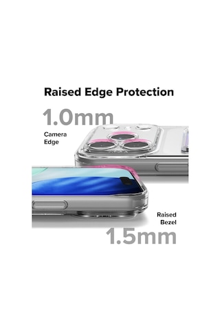 Apple Uyumlu iPhone 17 Pro Max Kartlıklı Kılıf - Köşe Korumalı Cüzdanlı Silikon Kapak - Şeffaf Şeffaf