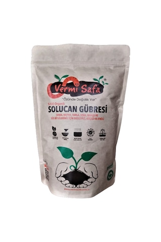 Vermisafa %100 Doğal Organik Katı Solucan Gübresi 1KG