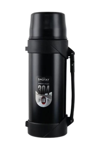 Shotay Çelik Termos 2000ml Siyah