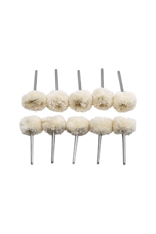 Sones 10 Adet/takım Yün Parlatma Başlığı Yün Parlatma Tekerleği Elektrikli Taşlama Makinesi Aksesuarları