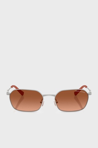 Armani Exchange Asimetrik Güneş Gözlük Unisex Gözlük 0ax2056s 602078 54 Gümüş