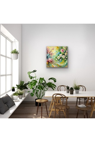 İlkbahar Mevsimi Kanvas Tablo 60x60cm