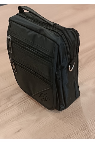 Erkek Çapraz Askılı Omuz Çantası Siyah