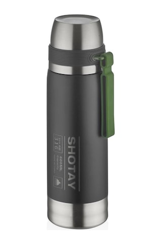 Shotay Çelik Termos 600 ML Siyah