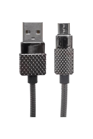 Powermaster Metal Yaylı 3 Amper Micro Usb Şarj Ve Data Kablosu