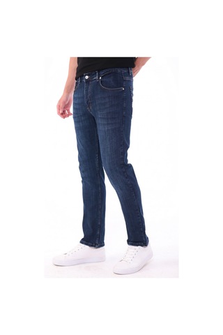 Blayn Jeans Erkek Mavi Diz İzi Yapmayan Pamuklu Esnek Denim Jean Kot Pantolon Regular Kalıp Kobalt