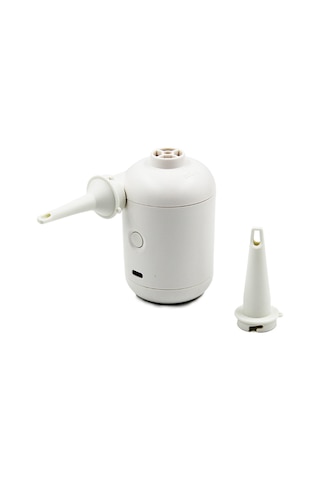 Geeksen Beyaz Usb Çift Fonksiyonlu Hava Pompa - Inflasyon Ve Vakum İçin Dışarıda Taşınabilir, 140l/dak Hızlı İşlem, Abs Malzeme