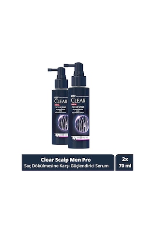 Clear Men Scalp Pro Güçlendirici Serum Saç Dökülmesine Karşı 70 Ml X2