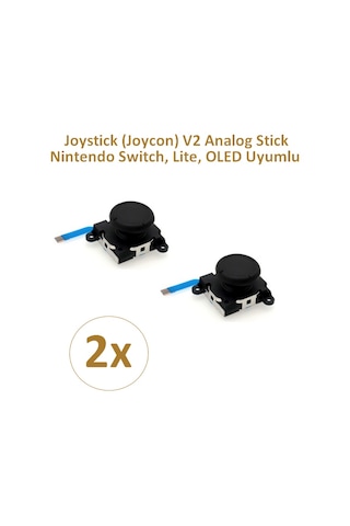 2 Adet Nintendo Switch Ns Joystick Joycon Analog Stick Siyah