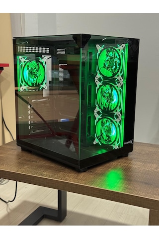 Turbox Teras Anime Karakterli Rgb Fanlı Akvaryum Kasa Siyah