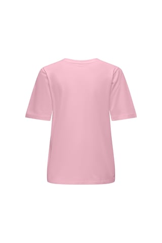 Only Onlhappy S/s Emb Top Jrs Kadın T-shirt 15370117 Pembe