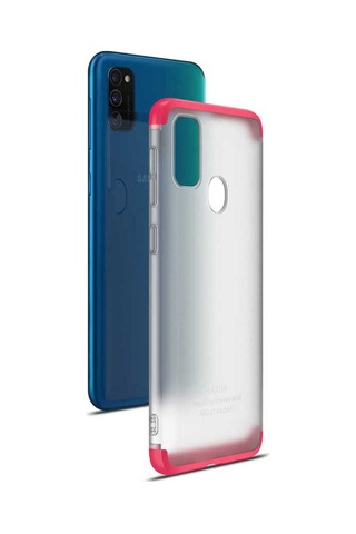 Galaxy M21 Kılıf Zore Nili Kapak Kırmızı