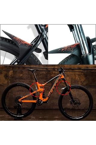 Asistan Drox Çamurluk Mtb Bisiklet Çamurluk Trekking Ön Veya Arkaya Takılabilir Mor Renk Siyah - Gri