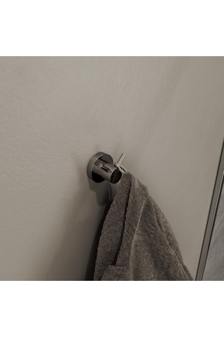 Aqua Bagno Zero Bornozluk -ikili -parlak Krom