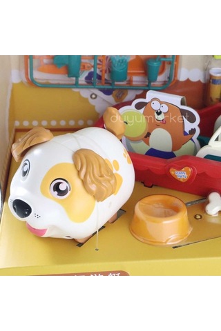 Sesli Sevimli Köpek Ve Eğlenceli Tekne Set - Sarı