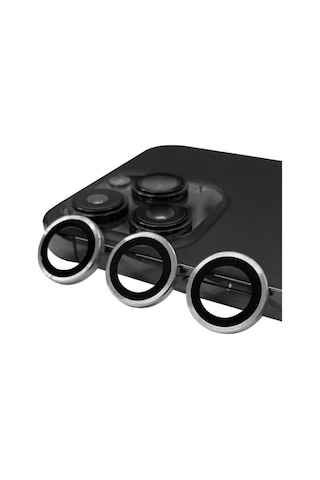 Apple Uyumlu iPhone 14 Pro Max Zore Cl-07 Kamera Lens Koruyucu Gümüş
