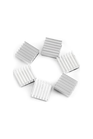 Kangvka 12 Adet 14x14x6mm Alüminyum Isı Emici, Arka Yapışkanlı, Yüksek Isıiletkenliği, Led Ve Bilgisayar Donanımı İçin