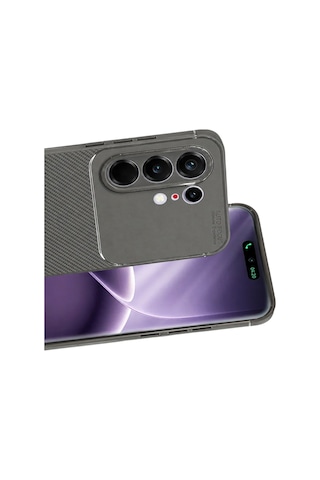 Newface - 244 - Tecno Camon 50 Pro 5g Auto Focus Karbon Kapak - Csmo-tex - - Gri