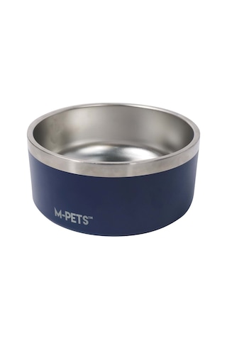 M-pets Eskımo Çift Cidarlı Mama Kabı 2l Blue