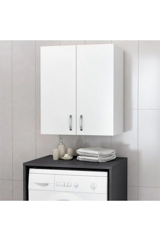 Makina Üstü Dolap, Banyo Dolabı, Çamaşır Dolabı, Havlu Dolabı - Beyaz Diğer