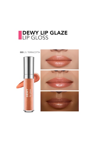 Flormar Besleyici Dudak Parlatıcısı - Dewy Lip Glaze - 003 Goldenterracotta-8682536068055