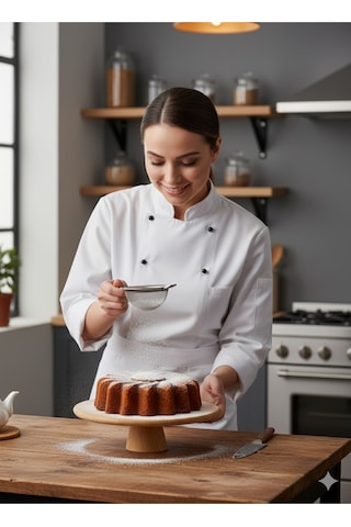 Polochef Yasemin Döküm Granit Yapışmaz Kek Kalıbı Siyah 26 Cm Siyah