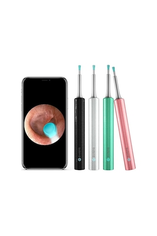 Bebırd T5 5mp Kamera 3,5mm Lens Şarjlı Wifi Görüntülü Kulak Temizleyici Siyah Renk