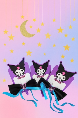 Şehrazat Handmade Kuromi Figürlü Kurdele Toka Çok Renkli